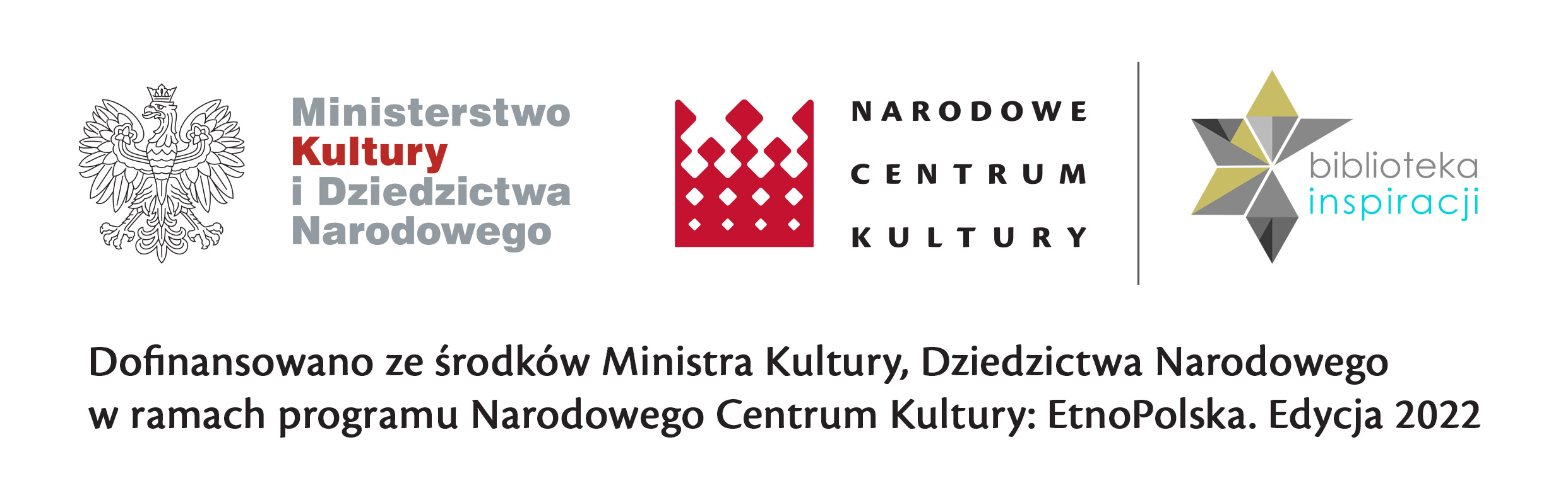 Belka z logotypami programu Narodowego Centrum Kultury:EtnoPolska. Edycja 2022