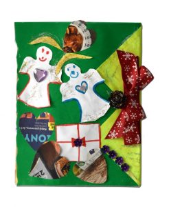 Kartka konkursowa w konkursie plastycznym „Kartka Bożonarodzeniowa” 2022 w kategorii dzieci 3-6 lat autorstwa Alex Siwiec
