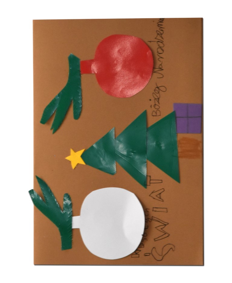 Kartka konkursowa w konkursie plastycznym „Kartka Bożonarodzeniowa” 2022